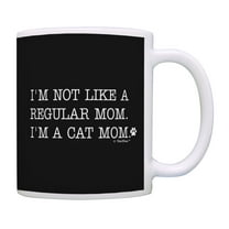 ThisWear Cat Mom Gifts I'm a Cat Mom Mug Crazy Cat Lady Gifts Pet Lover Gifts Cat Coffee Mug Black