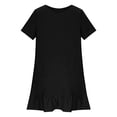 thumbnail image 7 of Mifsaly Plus Size Linen Dresses for Women Crewneck Ruffle Hem T-Shirt Dress Comfortable Outdoor Everyday Sundresses L, 7 of 7