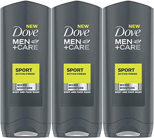 Dove Men+Care Sport Active+Fresh Body Wash, 13.5 Ounce / 400 Ml (Pack of 3) International Version