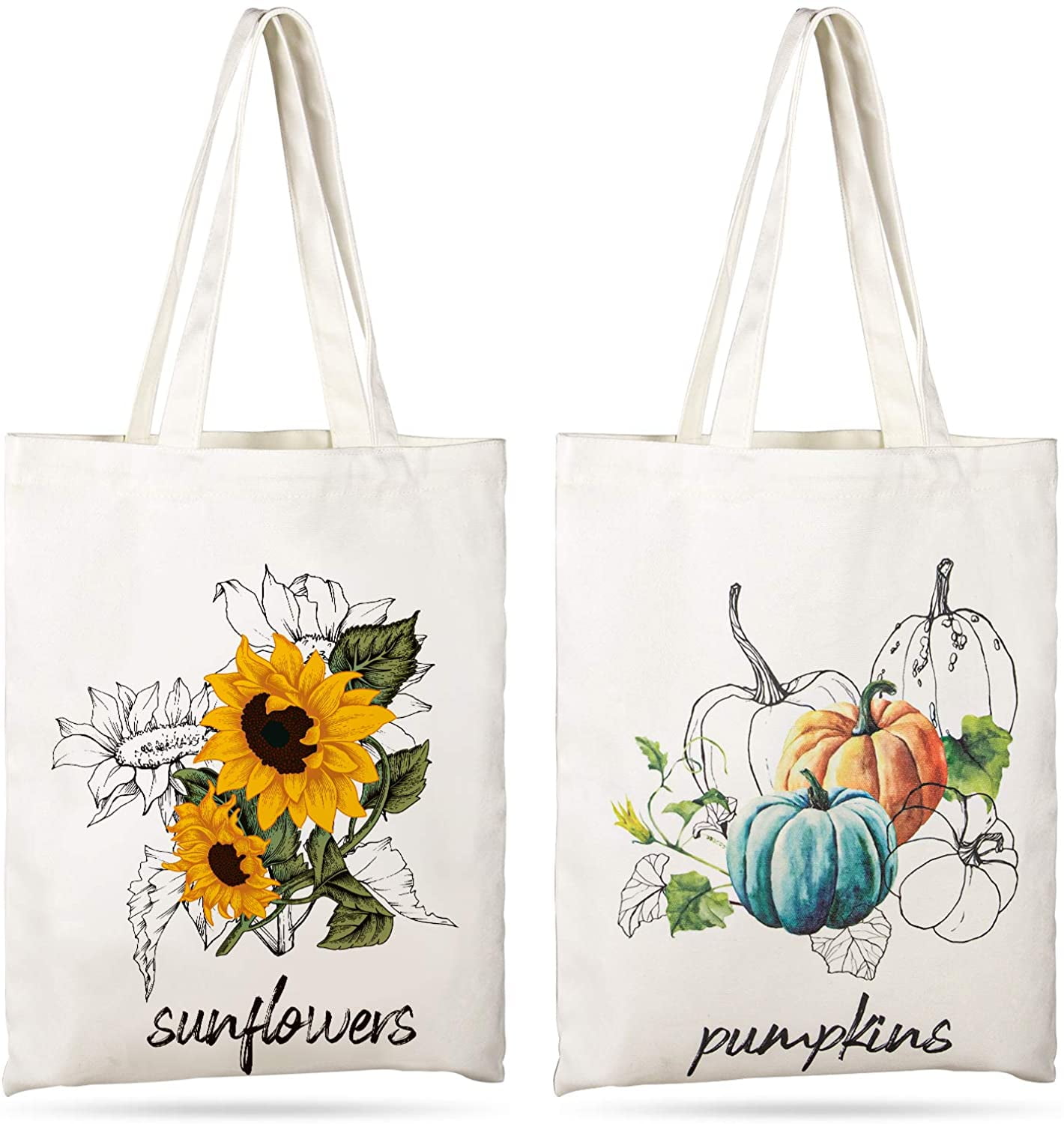 Environmental Recycle Bags Foldable Reusable Shopping Bag Rose And Sunflower 
