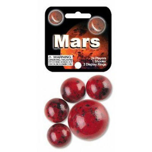 Wolf & Polar Bear Game Nets Cats Eye Mega Marbles 3 Pack Includes 1 Shooter Marble & 24 Player Marbles Per Net 