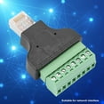 thumbnail image 3 of Cabezal de conversión macho C, 8P8C Ethernet RG-45 Pin macho Cabezal de conversión macho R Cabezal de conversión macho Estética elegante, 3 of 12