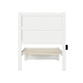 thumbnail image 4 of AFI NoHo 14" Twin-XL Wood Platform Bed with Modern Panel Headboard and Footboard, White, 4 of 6