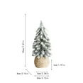 thumbnail image 3 of EclipseJewels Piece of Mini Artificial Christmas Trees 6-12 Inches with Snow Flocking, Small Tabletop Xmas Trees for Home Desk Craft Decor and Winter Village,B, 3 of 6