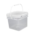 thumbnail image 3 of Cubo cuadrado para almacenamiento de alimentos, práctico, resistente, portátil, versátil con asa, cubo de pintura para pintura del hogar y la cocina 8L, 3 of 8