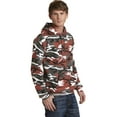 thumbnail image 4 of Port & Company Core Fleece Camo Pullover Hooded Sweatshirt-3XL (Red Camo), 4 of 6