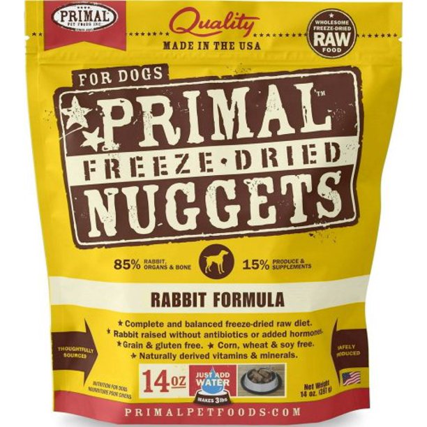 Rabbit Formula Grain-Free Freeze-Dried Dog Food, 14 oz - Walmart.com