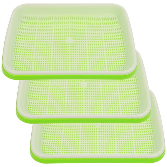 3 Pcs Trays Fodder Germination Convenient Nursery Black Bean Sprout