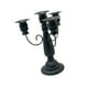 thumbnail image 2 of Candelabro de Metal con 4 velas, elegante candelabro de 7,28 "de altura, candelabro de pilar para oficina, festivales, fiestas, bodas, chimenea Negro, 2 of 9