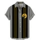 thumbnail image 1 of Mens Manga Corta Botón Abajo Camisas Casual de la Impresión de la Playa Cuello de Vuelta, Botón Tropical Arriba Blusa para Al Aire Libre, 1 of 4