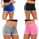 thumbnail image 4 of Pantalones cortos deportivos para gimnasio y fitness para mujer, pantalones cortos para gimnasio, yoga, minipantalones cortos a rayas para baile, deporte, fitness, elásticos, 4 of 5