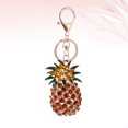 thumbnail image 3 of EeaseMX Llavero colgante, adorno, llavero de piña con diamantes de imitación a la moda, accesorio creativo para llavero, 3 of 8