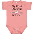 thumbnail image 3 of Inktastic My Great Grandma Loves Me Heart Great Grandchild Boys or Girls Baby Bodysuit, 3 of 5