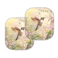 thumbnail image 2 of Bulopur Hummingbird Floral Windshield Sun Shade Prevent UV Rays Front Windshield Sun Shade Durable Fabrics Automotive Interior Sun Protection for Most Vans Trucks SUVs, Set of 2, 2 of 6