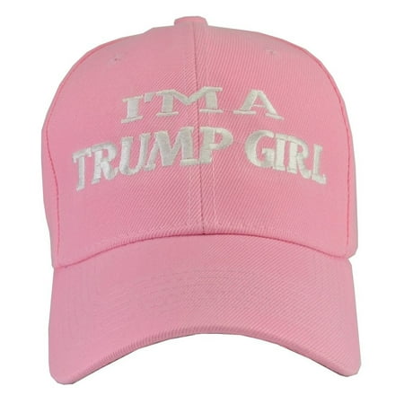 Donald Trump Girl's Hat - I'm A Trump Girl Pink