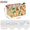 thumbnail image 7 of Yayeee Foldable Storage Basket for Shelves with Handles Waterproof Cloth Bins, Green Retro Autumn Leaves, 7 of 7