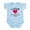 Sky Blue, variant on CafePress - I Love My Nana And Papa Body Suit - Baby Light Bodysuit, Size Newborn - 24 Months