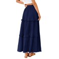 thumbnail image 4 of Elegant Women's Summer Skirts High Waist Flared A-Line Midi Skirts for Weddings Parties and Formal Events, 4 of 5