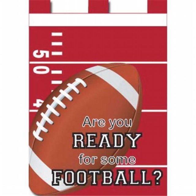 Jozie B 428 Football Flag, Red & White - Large