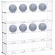 thumbnail image 1 of 1 Juego de soportes para pelotas de golf, vitrina de acrílico transparente para colgar, colección de pelotas de golf, estantes para colgar con 20 agujeros, estantes de exhibición de carga de golf, 1 of 6