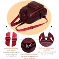 thumbnail image 4 of Sunyuer Daily Use Backpack Purse for Women PU Leather Travel Back Pack Fashion Multipurpose Design Shoulder Bags Handbag, 4 of 8