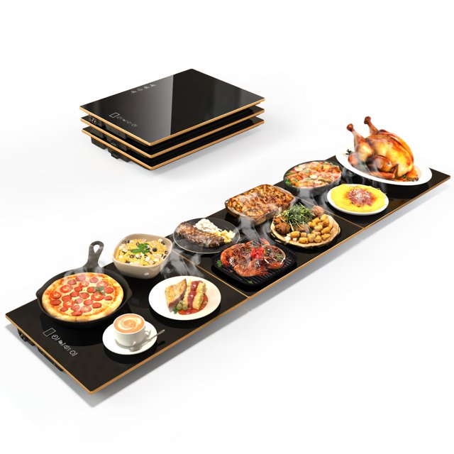 Bandeja eléctrica calentadora apilable CedarAce 120x30 cm