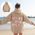 thumbnail image 4 of Cute Bow Y2K Graphic Hoodies for Women Hooded Sweatshirt with Pockets Streetwear Pullover Tops, 4 of 8