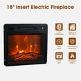 thumbnail image 6 of IHOMEadore Electric Fireplace TV Stand up for 65" TVs, Rustic Media Console with Storage, Adjustable Shelves, Heater, 6 of 12