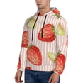 thumbnail image 3 of Haiem Strawberries Patterned Men's Hoodie with Kangaroo Pocket - Ideal Pullover Sweatshirt for Daily Wear, Travel, and Home-X-Large, 3 of 7