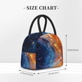 thumbnail image 2 of Disketp Galactic Dog Swirls Art Bolsa Térmica para Almuerzo, Lonchera con Abertura Amplia y Gran Capacidad, Organizador Reutilizable para Mujeres, Hombres y Adultos, 2 of 6