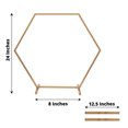 thumbnail image 3 of Efavormart 24" Gold Metal Hexagon Table Wedding Arch Centerpiece Stand, Geometric Self Standing Flower Balloon Frame, 3 of 11