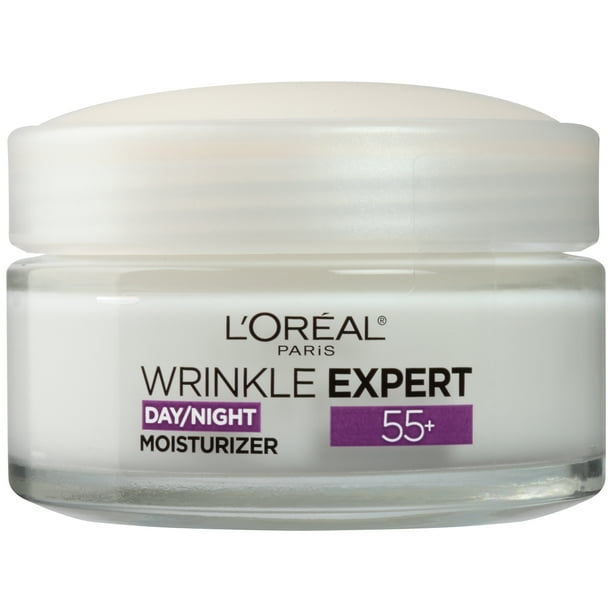 L'Oreal Paris 55+ Moisturizer AntiAging Face Moisturizer, Wrinkle Expert, 1.7 oz.
