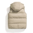 thumbnail image 4 of Rrunsv Golf Vests for Men Men Winter Warm Coat Jacket Outwear Men's Snow Parka Hooded Jacke Coat Khaki,XXXXL, 4 of 4