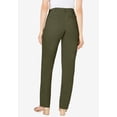 thumbnail image 2 of Jessica London Women's Plus Size Petite Stretch Cotton Chino Straight-Leg Pant, 2 of 6