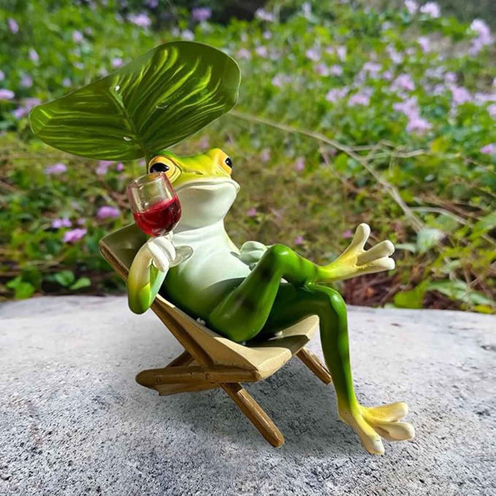 Mini Frog Garden Decor for Outside Miniature Frog Figurines Plant Decorations for Pots, Creative Hanging Planter Decors Tabletop Ornaments for Pots Lawn Outdoor Decor