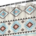 thumbnail image 4 of 36x72 Inch Bohemian Shower Curtain Ethnic Tribal Pattern in Earthy Colors Vintage Polyester Fabric Bathroom Décor, 4 of 5