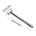 thumbnail image 3 of Weeding Rake Iron Long Handle 50cm 125cm Stainless Steel Manual Cultivator Stirrup Blade Durable Garden Tool for Flower Beds Lawn Compact Ground Fast Assembly, 3 of 5