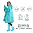 thumbnail image 2 of Sherpa Slipper Socks for Women,Winter Indoor Home Non Skid Booties, 2 of 7
