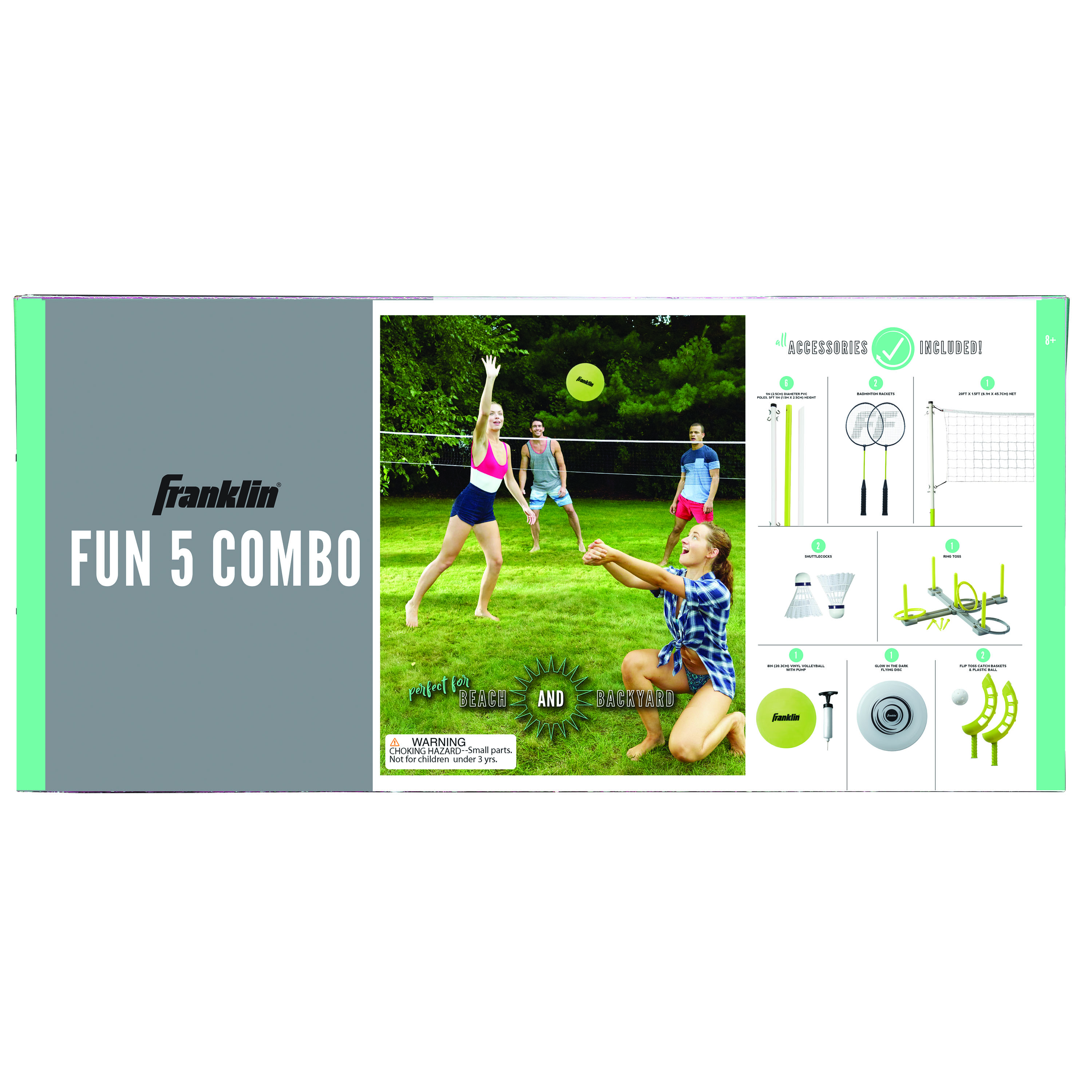 Franklin Sports Fun 5 Outdoor Games Combo Set for Beach + Backyard - image 3 of 5