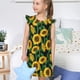 thumbnail image 4 of Fotbe Sunflower 1 Vestido de Dormir para Niñas de 3 a 10 Años, Mangas Cortas, Estilo Princesa, Pijama Camisón con Mangas Voladas-XX-Large, 4 of 6