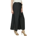 thumbnail image 4 of Phagun Ladies Solid Black Fisherman Harem Pants Casual Wear Self Tie Waist-XXXL, 4 of 7