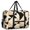 Geometric Triangle Beige Pattern, variant on Geometric Triangle Beige Pattern Foldable Travel Duffel Bag, Weekend Overnight Bag with Front Pocket & Trolley Strap, Water Resistant Oxford Gifts for Air Travel Weekend Gym,17.7 X 6.3 X 12.6 Inches