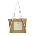 thumbnail image 1 of Bolso Hobo Elegante Tejido Malla Mano Paja para Mujer Playa Verano, 1 of 8