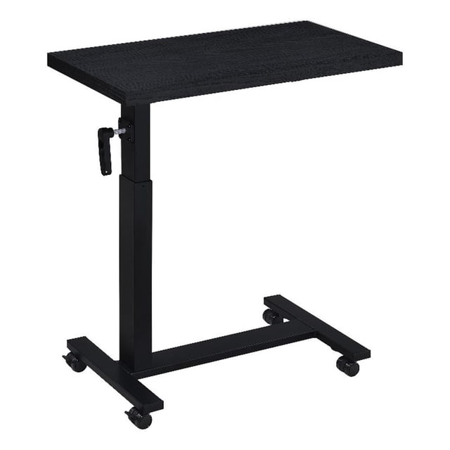 Westpark Table en C Mobile pour Chambre à Coucher à Hauteur Réglable Noir