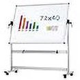 thumbnail image 3 of VIZ-PRO Double-Sided Magnetic Mobile Whiteboard,72 x 40 Inches Aluminium Frame and Stand, 3 of 4