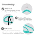 thumbnail image 2 of VECELO 50 Pack Velvet Clothes Hangers with 360 Rotating Hook, Slim Space Saving Suit Hangers, Green, 2 of 9