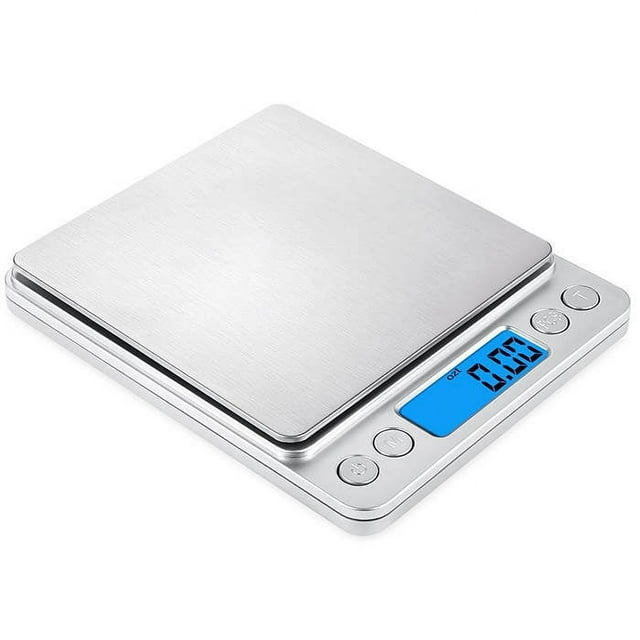 Tray Digital Kitchen Scale of 500g and 0.01g Accuracy for Jewelry, Medicine, Coffee, Food, Baking, Weight loss Kitchen Scale with LCD/Tare function and Tray.