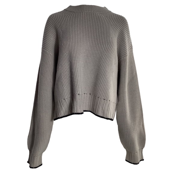 Pre-Owned Proenza Schouler White Label Knitted Sweater in Grey Wool