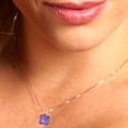thumbnail image 4 of Clara Pucci 14K Rose Solid Hypoallergenic Gold 2Ct Alexandrite Princess Cut Solitaire Designer Necklace Pendant For June, 4 of 6