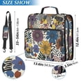 thumbnail image 2 of FORMRS Zipper Binder with Shoulder Strap 2-inch Ring 500 Sheet Capacity File Bag, Blue Flowers, 2 of 5